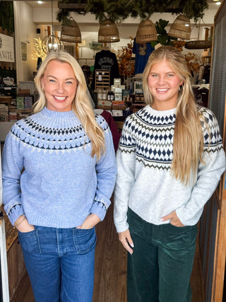 Nordic Pattern Knit Sweater