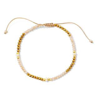 Crystal & Pearl Adjustable Bracelet