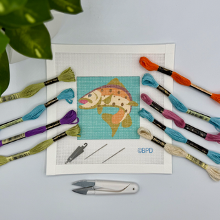 Trout Needlepoint Design