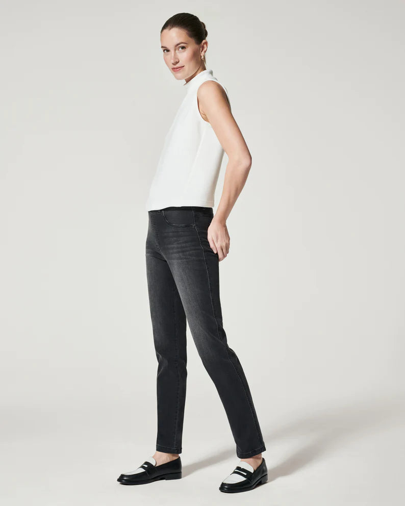 Vintage Black Straight Leg Spanx Jeans