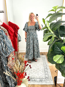 Riley Printed Midi Dress
