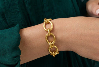 Gold Julie Vos Catalina Demi Link Bracelet