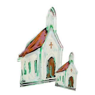 Lauren Dunn Copper Top Church Acrylic Block
