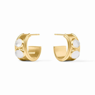 Julie Vos Gold Dolce Stone Hoop