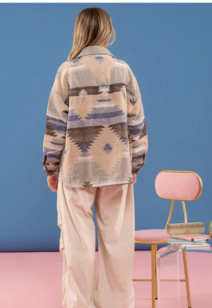 Tribal Print  Shacket