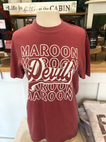 Maroon Devils Tee Shirt