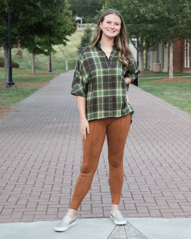 Darcy Plaid Top