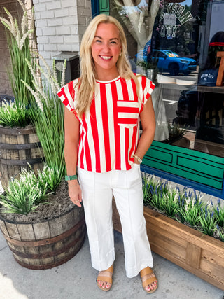 Ruby Striped Tee