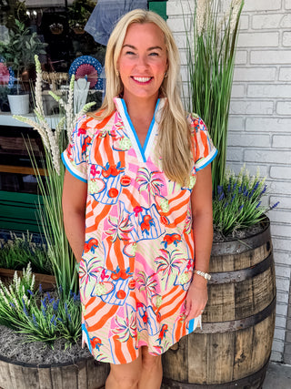 Jane Print Mini Dress