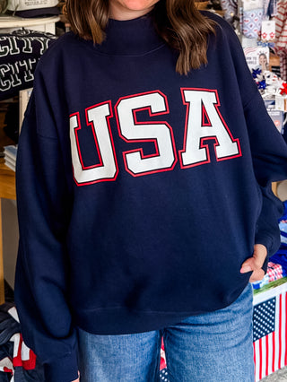 USA Mockneck Sweatshirt