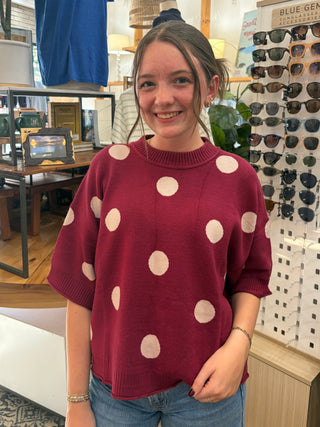 Grace Polka Dot Sweater