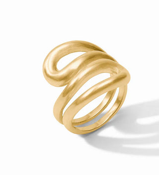 Julia Vos Gold Wave Wrap Ring