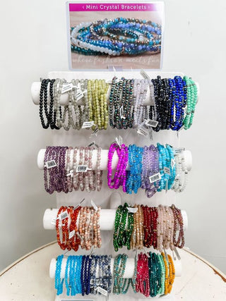 Bright and Bold Mini Crystal Bracelets, Perfect for Stacking and Everyday Wear
