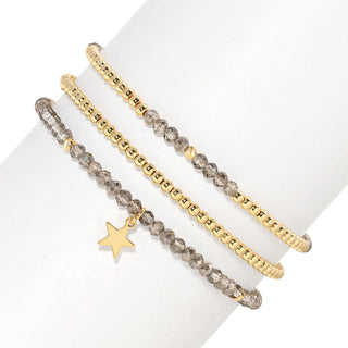 Petite Crystal Trio Bracelets