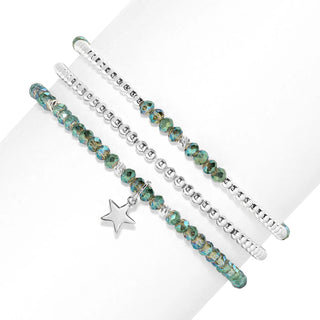 Petite Crystal Trio Bracelets