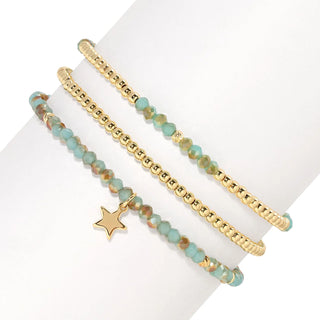 Petite Crystal Trio Bracelets