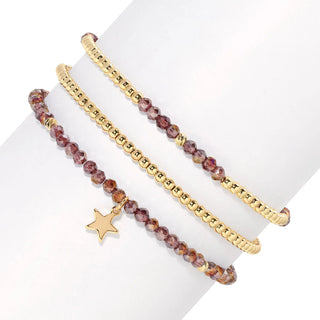 Petite Crystal Trio Bracelets
