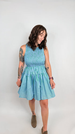 Erin Striped Mini Dress