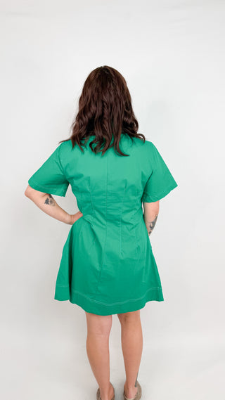 Leighton Button-Up Mini Dress