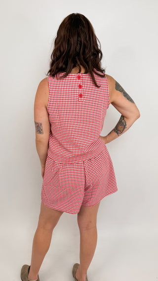 Collier Gingham Skort Set