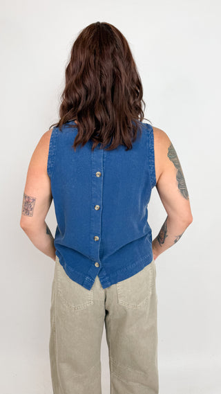 Hailey Button Back Tank