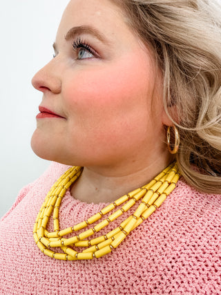 Santorini Multi-Strand Beaded Necklace