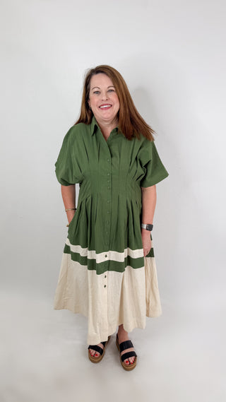 winni midi dress Plus Size Adjustable Straps Pleated Sleeveless Linen Square Neck, Winni Floral Midi Dress in White, Size 3X,