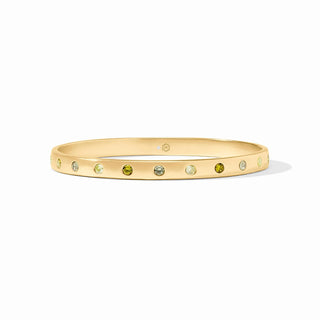 Julie Vos Gold Rainbow Bangle Shades of Jade