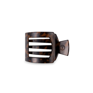 Teleties Tortoise Small Flat Square Hair Clip