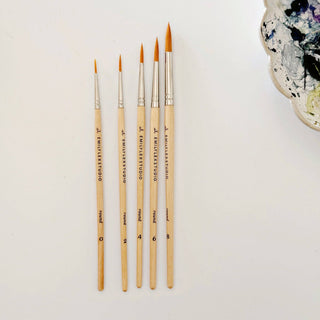 Watercolor Paintbrush | Set of Five