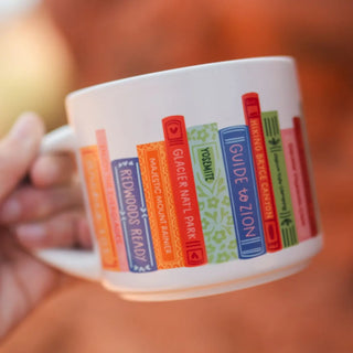 National Parks Book Stack Mug