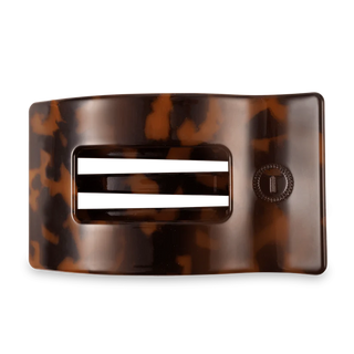 Tortoise Large Flat Rectangle Hair Clip